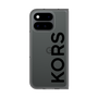 プレミアムスクエアケース［ MICHAEL KORS - Logo - Black ］