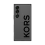 プレミアムスクエアケース［ MICHAEL KORS - Logo - Black ］