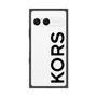 プレミアムスクエアケース［ MICHAEL KORS - Logo - Black ］