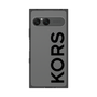 プレミアムスクエアケース［ MICHAEL KORS - Logo - Black ］