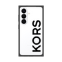 プレミアムスクエアケース［ MICHAEL KORS - Logo - Black ］