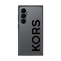 プレミアムスクエアケース［ MICHAEL KORS - Logo - Black ］