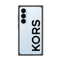 プレミアムスクエアケース［ MICHAEL KORS - Logo - Black ］