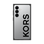 プレミアムスクエアケース［ MICHAEL KORS - Logo - Black ］