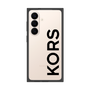 プレミアムスクエアケース［ MICHAEL KORS - Logo - Black ］