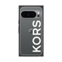 プレミアムスクエアケース［ MICHAEL KORS - Logo - White ］