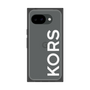 プレミアムスクエアケース［ MICHAEL KORS - Logo - White ］