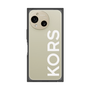 プレミアムスクエアケース［ MICHAEL KORS - Logo - White ］