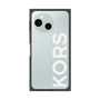 プレミアムスクエアケース［ MICHAEL KORS - Logo - White ］