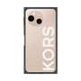 プレミアムスクエアケース［ MICHAEL KORS - Logo - White ］