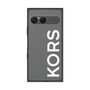 プレミアムスクエアケース［ MICHAEL KORS - Logo - White ］