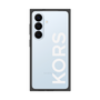 プレミアムスクエアケース［ MICHAEL KORS - Logo - White ］