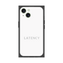 プレミアムスクエアケース［ LATENCY - Logotype - White ］