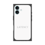 プレミアムスクエアケース［ LATENCY - Logotype - White ］