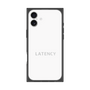 プレミアムスクエアケース［ LATENCY - Logotype - White ］