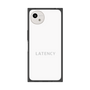 プレミアムスクエアケース［ LATENCY - Logotype - White ］