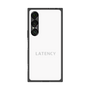 プレミアムスクエアケース［ LATENCY - Logotype - White ］