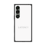 プレミアムスクエアケース［ LATENCY - Logotype - White ］