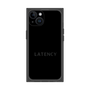 プレミアムスクエアケース［ LATENCY - Logotype - Black ］