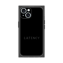 プレミアムスクエアケース［ LATENCY - Logotype - Black ］