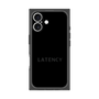 プレミアムスクエアケース［ LATENCY - Logotype - Black ］