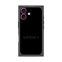 プレミアムスクエアケース［ LATENCY - Logotype - Black ］