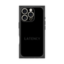 プレミアムスクエアケース［ LATENCY - Logotype - Black ］