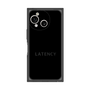 プレミアムスクエアケース［ LATENCY - Logotype - Black ］