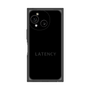 プレミアムスクエアケース［ LATENCY - Logotype - Black ］