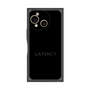 プレミアムスクエアケース［ LATENCY - Logotype - Black ］