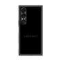 プレミアムスクエアケース［ LATENCY - Logotype - Black ］