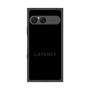 プレミアムスクエアケース［ LATENCY - Logotype - Black ］