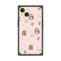 プレミアムスクエアケース［ ビリケン - 総柄 - ピンク ］