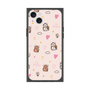 プレミアムスクエアケース［ ビリケン - 総柄 - ピンク ］