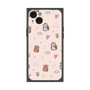 プレミアムスクエアケース［ ビリケン - 総柄 - ピンク ］