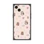 プレミアムスクエアケース［ ビリケン - 総柄 - ピンク ］