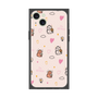 プレミアムスクエアケース［ ビリケン - 総柄 - ピンク ］