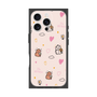 プレミアムスクエアケース［ ビリケン - 総柄 - ピンク ］