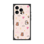 プレミアムスクエアケース［ ビリケン - 総柄 - ピンク ］