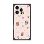 プレミアムスクエアケース［ ビリケン - 総柄 - ピンク ］