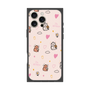 プレミアムスクエアケース［ ビリケン - 総柄 - ピンク ］