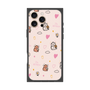 プレミアムスクエアケース［ ビリケン - 総柄 - ピンク ］
