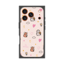 プレミアムスクエアケース［ ビリケン - 総柄 - ピンク ］