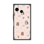 プレミアムスクエアケース［ ビリケン - 総柄 - ピンク ］
