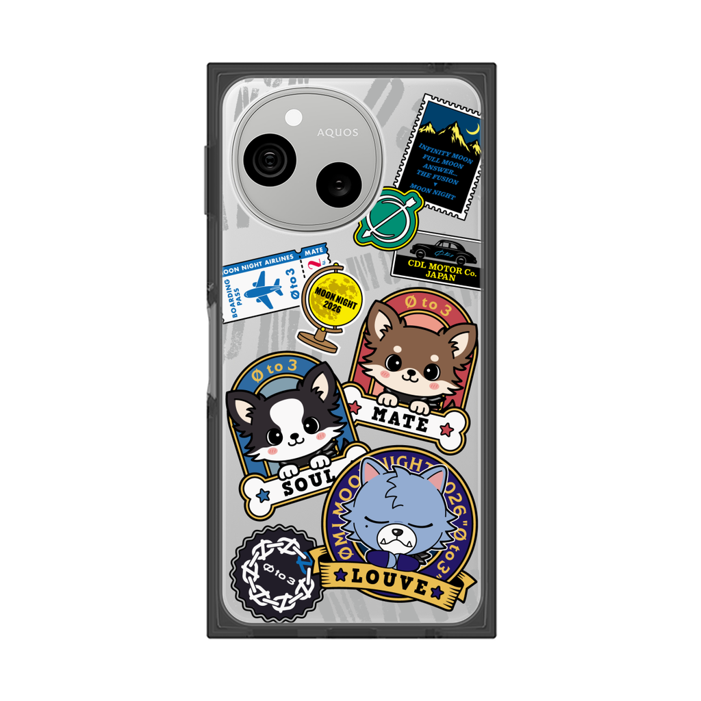 プレミアムスクエアケース for SHARP AQUOS sense10［ ØMI MOON NIGHT 2026 Ø to 3 - キャラクター ］
