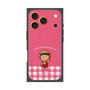 プレミアムスクエアケース［ ちびまる子ちゃん - ピンクチェック ］
