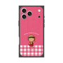 プレミアムスクエアケース［ ちびまる子ちゃん - ピンクチェック ］