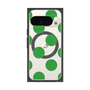 プレミアムスクエアケース with Pixelsnap［ シンプルドット - Green ］