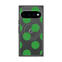 プレミアムスクエアケース with Pixelsnap［ シンプルドット - Green ］