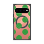 プレミアムスクエアケース with Pixelsnap［ シンプルドット - Green ］